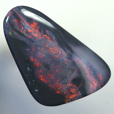 SOLID BLACK OPAL Cherry red and copper. SEE VIDEO